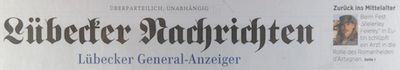 Lübecker Nachrichten – 1.9.2017