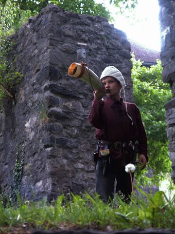 L'écuyer Fabian au château de Schattenburg à Feldkirch (Autriche)