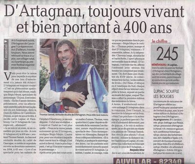 D´Artagnan lebt noch und hat die 400 Jahre gut überstanden