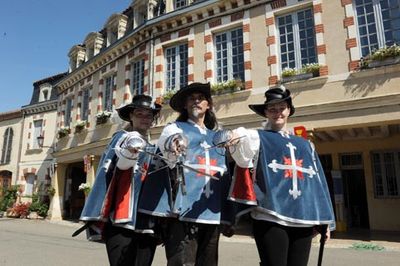 Die drei Musketiere in Lupiac, Gascogne