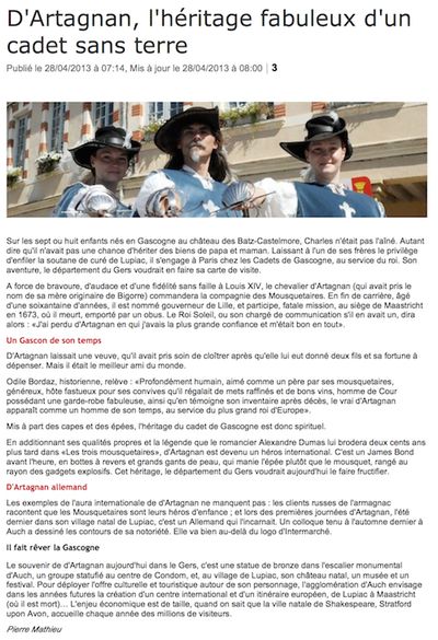 La Dépêche – 28.4.2013