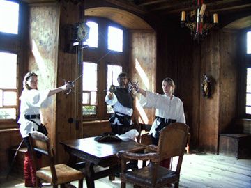 Fechtvorführung auf der Schattenburg in Feldkirch (Österreich)