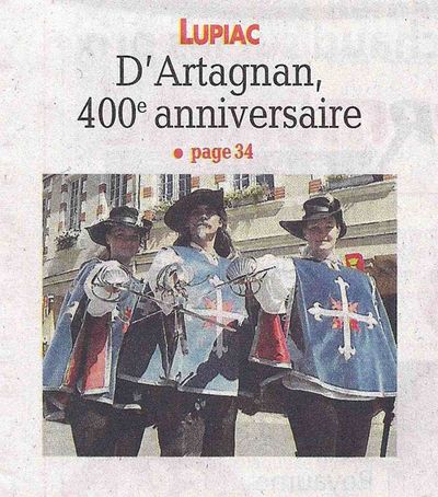D´Artagnan, 400. Geburtstag