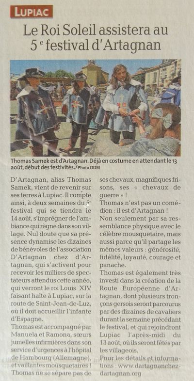 La Dépêche – 7.8.2016