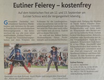 Lübecker Nachrichten – 11.9.2015